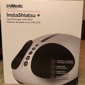 InstaShiatsu+ Foot Massager - Black and White